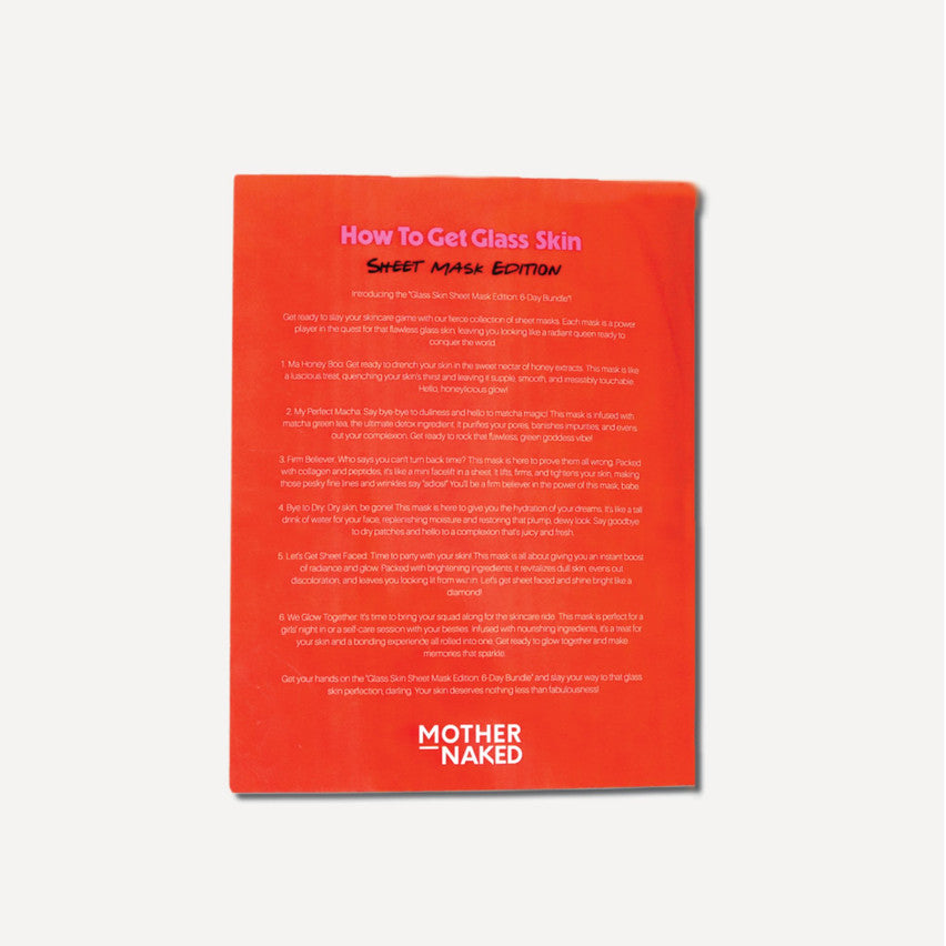 The Glass Skin Sheet Mask Edition: 6-Day Bundle